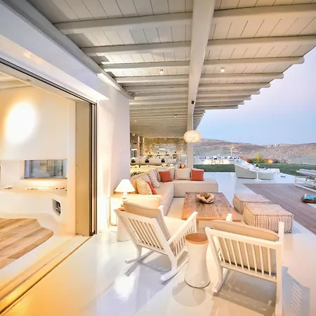 فيلة Outstanding Mykonos 6 Bedrooms Agamemnon Sauna Jacuzzi Panoramic Sea Views *