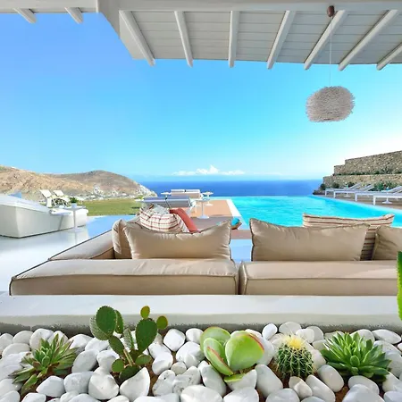 فيلة Outstanding Mykonos 6 Bedrooms Agamemnon Sauna Jacuzzi Panoramic Sea Views *