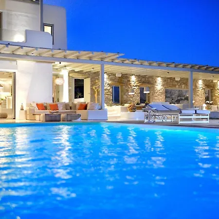 Outstanding Mykonos 6 Bedrooms Agamemnon Sauna Jacuzzi Panoramic Sea Views Elia (Mykonos)